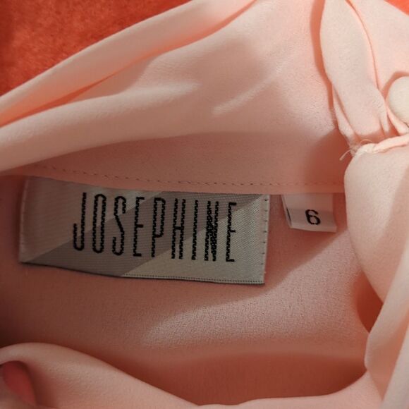 SIZE 6 gorgeous vintage pink floral long sleeve blouse, Josephine - Picture 6 of 6